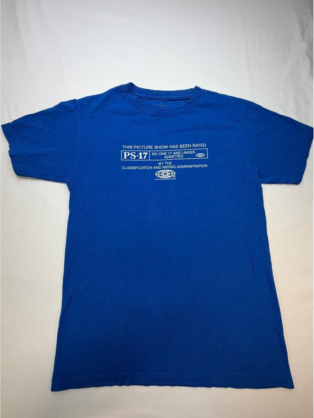 Picture Show Skateboard PS-17 Men's T-Shirt Cotton Short Sleeve Size Small Blue